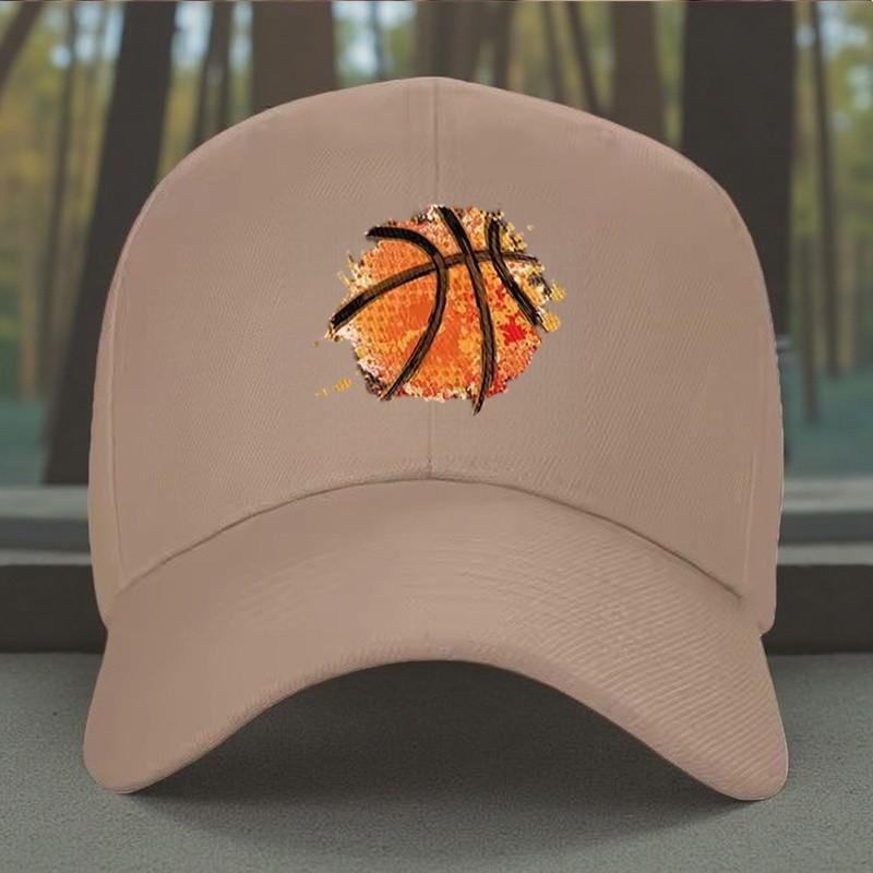 Basketball Graphic Baseball Cap Creative Sport Design Outdoor Adjustable Sun Hat