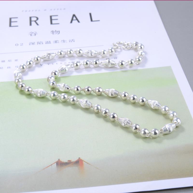 Чоловіче намисто зі 100% стерлінгового срібла 925 проби, намисто з ланцюжком, хлопчик, панк, хіп-хоп, рок, домінантне просте модне товсте намисто