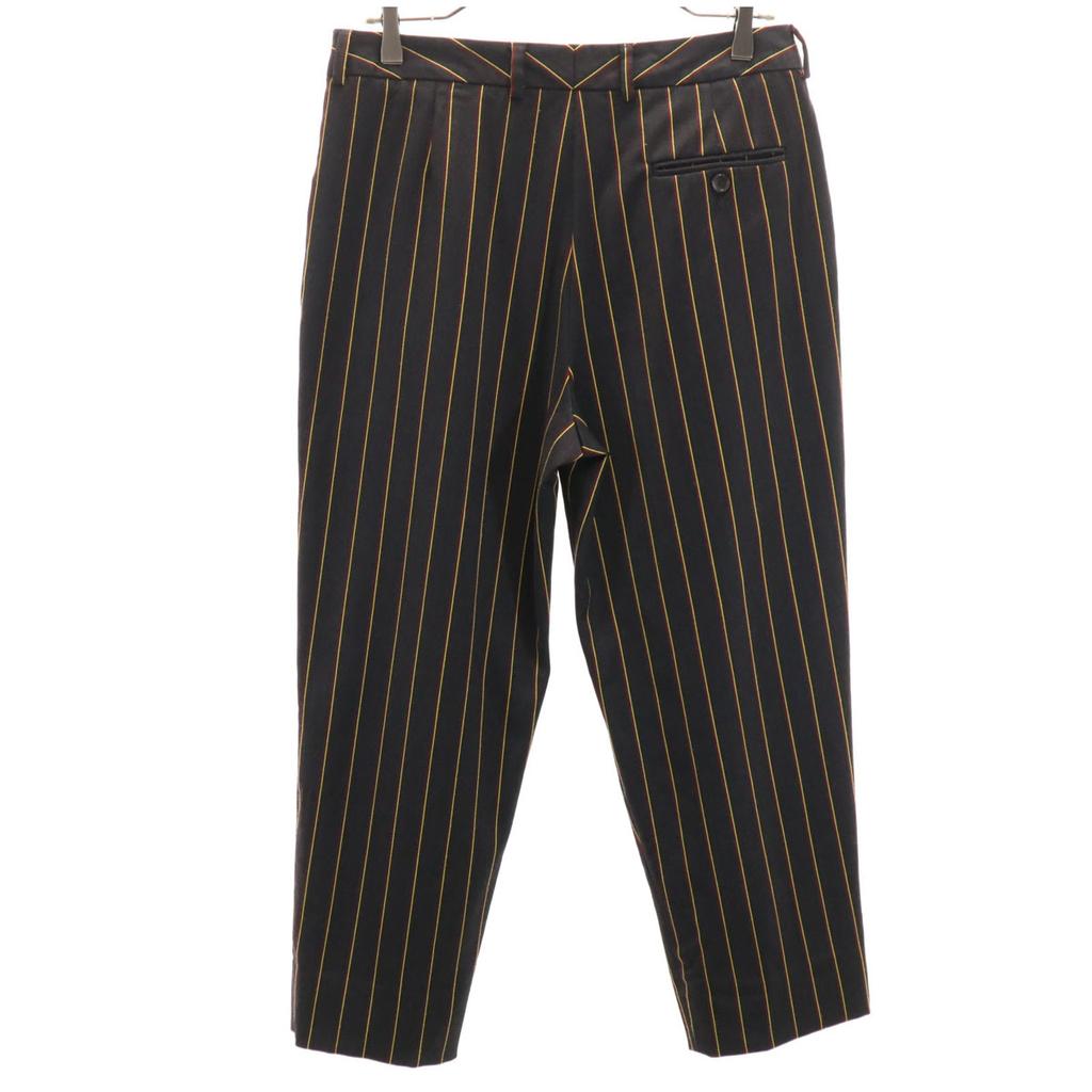 ALBERTO BIANI made in Italy Gestreiftes Muster Knöchellange Hose 42 Anthrazitgrau Damen Gebraucht