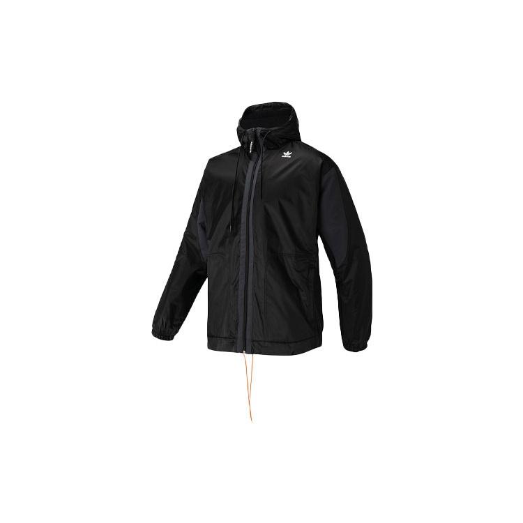 adidas originals Pt3 Hd Pf Jkt Athleisure Casual Sports Windproof Wear-resistant Hooded Jacket Black Men s GC8701 L