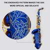 Btuty Eb Alto Saxophone Brass E Flat Saxophone 802 Key Type Woodwind Instrument with Cleaning Rod Cloth Gloves Strap Padded Case… (Blue)