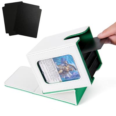Venssu Θήκη Deck Θήκη Καρτών Συναλλαγών Παράθυρο Εμφάνισης Καρτών 100 Τεμάχια Συμβατή με Διπλές και Τριπλές Θήκες Καρτών Κάθετη Θήκη με 2 Διαχωριστικά και 1 Καπάκι