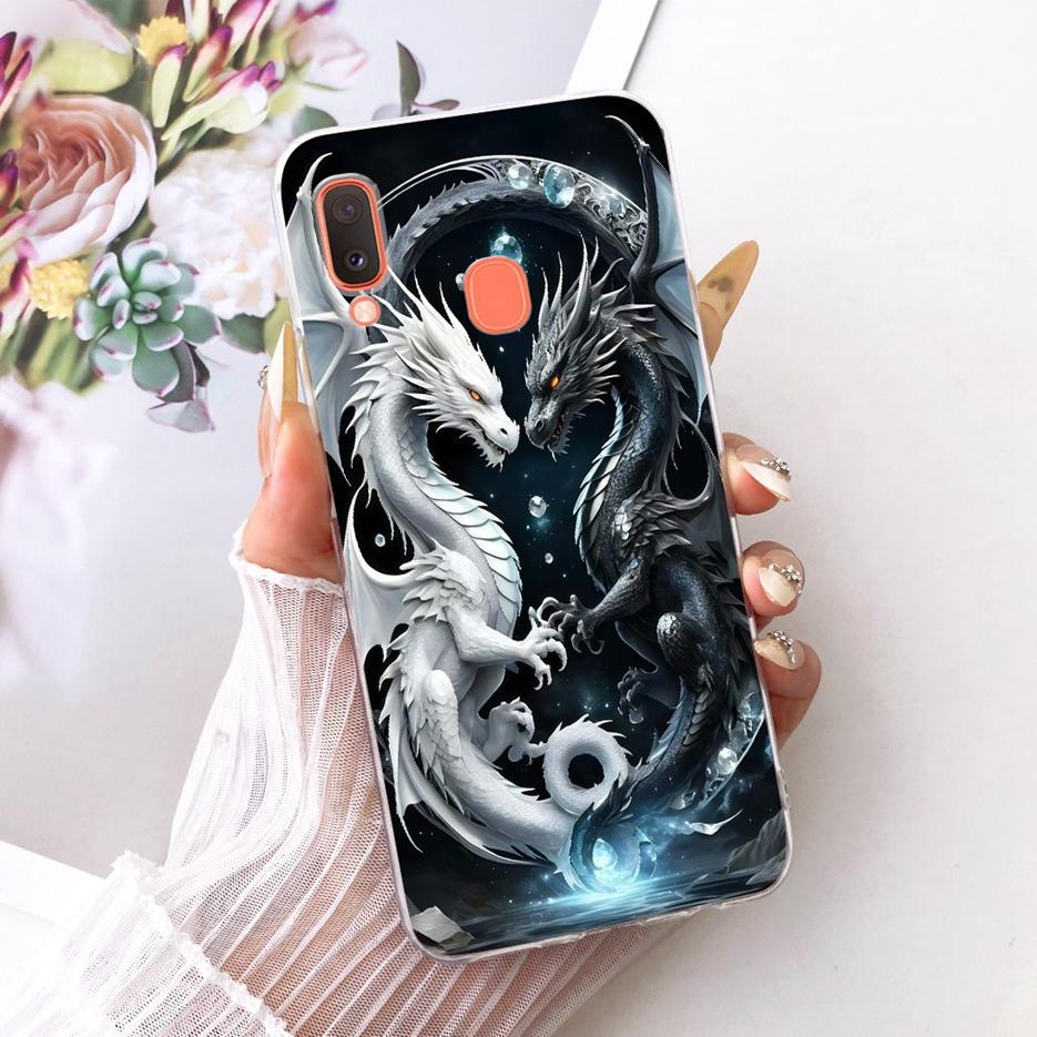 For Samsung Galaxy A20 A20e A20s Case Cute Lion Fashion Painted Cover Soft Silicone Case For Samsung A20 A 20 s Galaxy A20e Bags