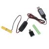 Type C/USB to 3V LR03/AM4/LR03 Dummy Battery Eliminators Cable Cord with Switches