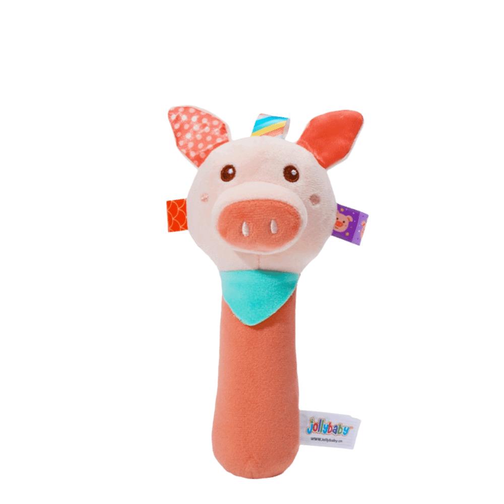 

Squeaky Sound Soft Stuffed Animal Rattle Soft Plush Hand Grip Rattle Newborn Development Style 4