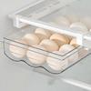 Plastic Egg Box, Refrigerator Egg Tray, 18 Grids Egg Drawer, Fresh Egg Storage Box