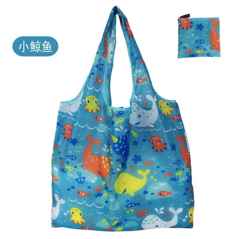 YiLi-Studio Opvouwbare boodschappentas voor dames, Lichtgewicht Waterdichte Herbruikbare Nylon Tote Bag, Draagbare Schoudertas voor Boodschappen