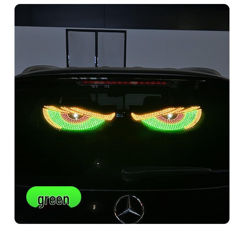 Dynamischer Dämonenaugen LED Autoaufkleber Bildschirm mit USB- und App-Steuerung