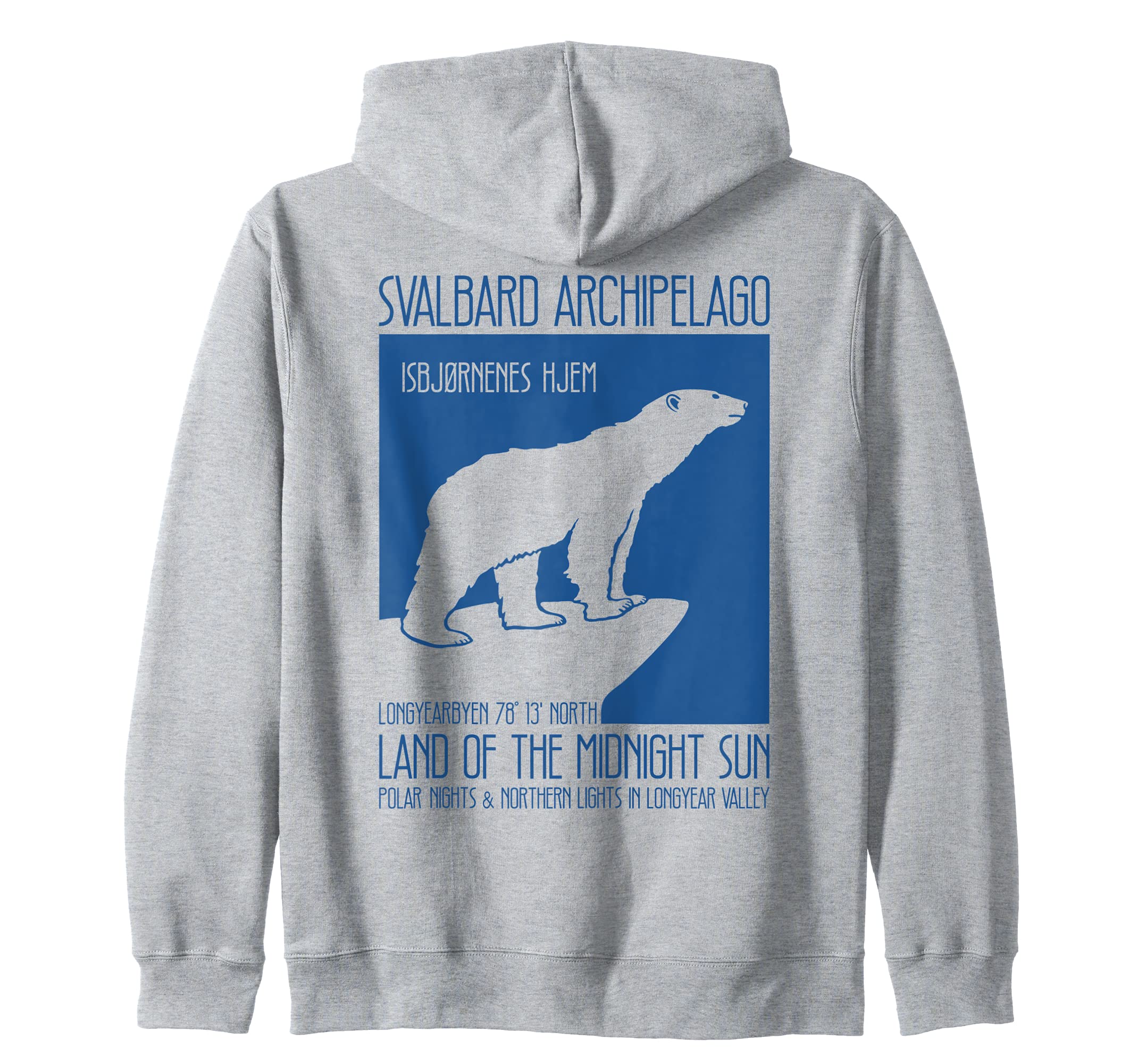 

Svalbard Norway Polar Bear Longyearbyen Spitsbergen Bears Zip Hoodie