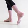 1 Pair Yoga Socks with Non-slip Silicone Gripper Breathable Moisture-Wicking Professional Women Ballet Dance Fitness Pilates Sports Mid-calf Socks