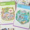 Decompression Miniature Landscape Sticker Collection PET DIY Cabin Scene Sticker  Children Gift
