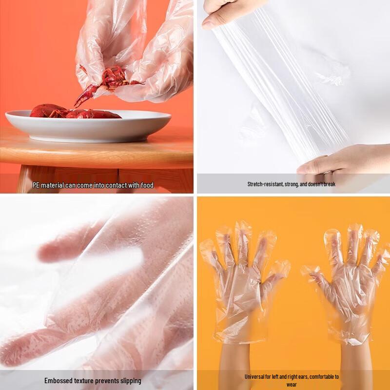 Camellia M120 Thick Garbage Bags & 100 Disposable Gloves Set