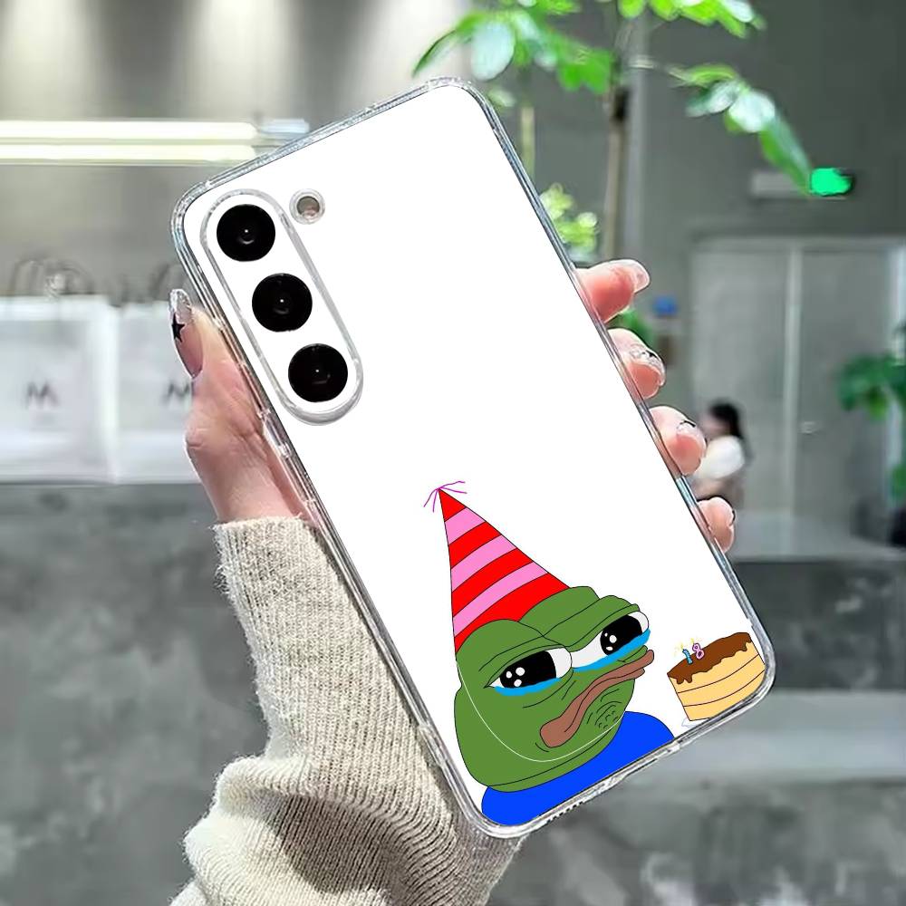 Funny P-Pepe the F-Frog Phone Case For Samsung Galaxy A91,80,73,72 ,71,53,52,32 ,31,22,21s,20,Transparent Case Samsung a10
