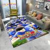 Captain Tsubasa Anime-Fußball-Cartoon-Teppich für Zuhause, Wohnzimmer, Schlafzimmer, Sofa, Fußmatte, Dekor, Kinderbereich, rutschfeste Bodenmatte