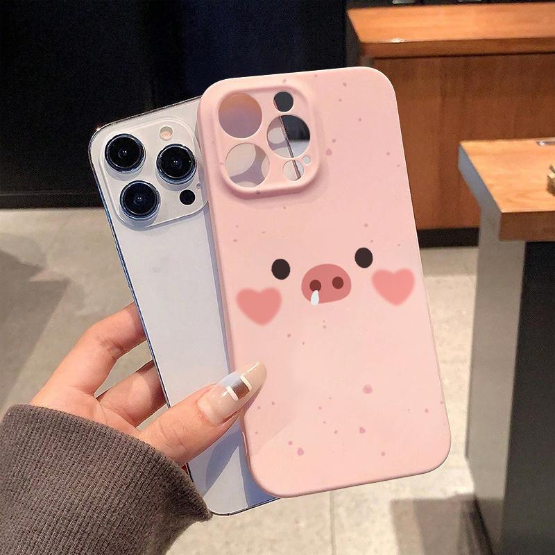 Pink Piggy Anti Drop Phone Case for iPhone 17 16 15 14 13 12 11 Pro/Max/Plus Anti Drop and Anti Shock Back Cover