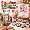 Christmas Mini Vinyl Record Music Player Christmas Music Box  Holiday Home Decor