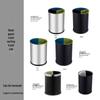 NHZHIW Round Iron Trash Can
