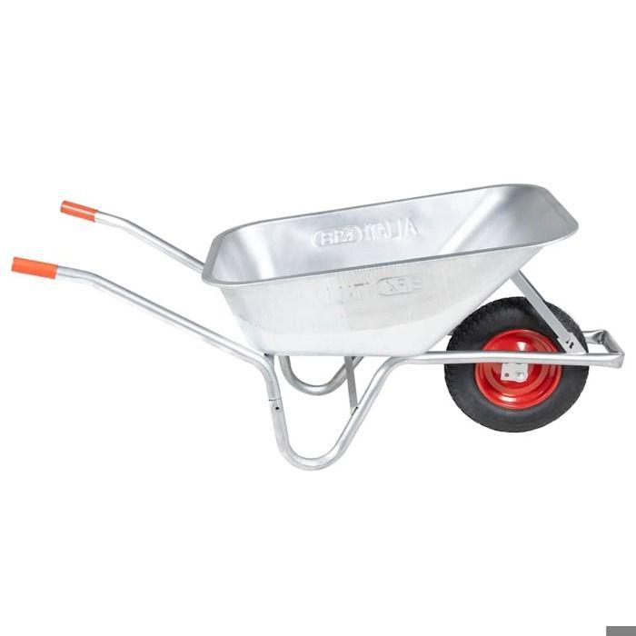Brouette - vidaXL - Acier galvanisé et plastique - 90L - 150kg - Rouge