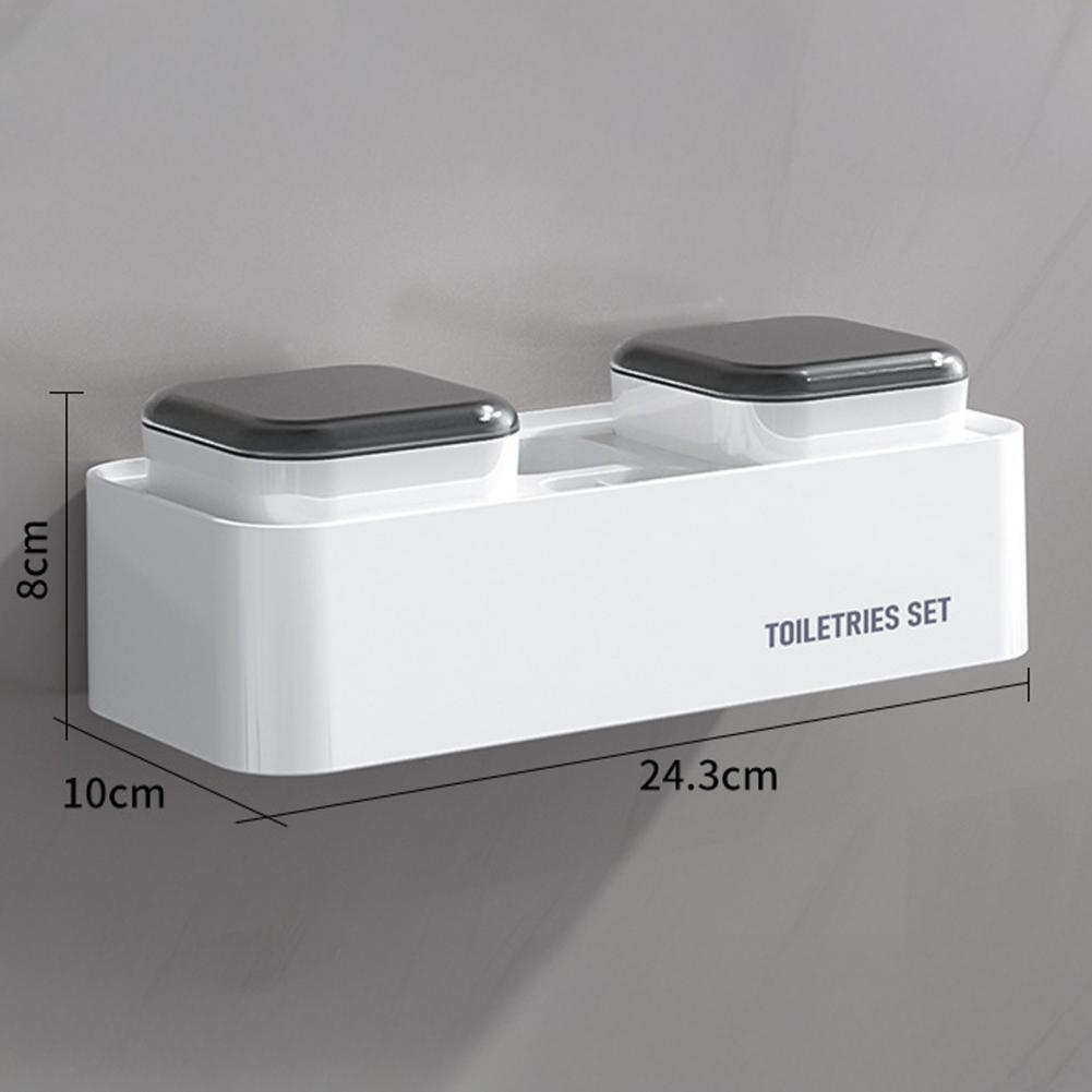 Toothbrush Organizer Bathroom Toothbrush Organizer Wall Mount Toothbrush Holder with Capacity Storage Stand Bathroom Accessories