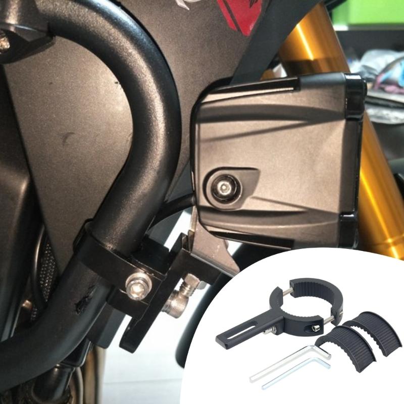 Adjustable Motorcycle Light Bracket Clamp Metal Mounting without Drilling Strong Bike Supporting Frame for 20 38mm Tubes