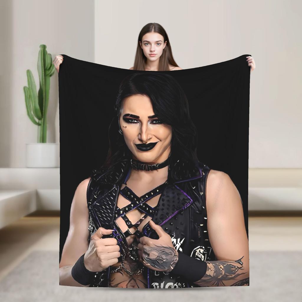 Rhea Ripley Cool Flannel Blanket  Soft Warm Throw Blanket for Home Decor Travel Fashion Bedspread Sofa Bed Cover