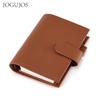 Portable Crocodile Pattern Leather Notebook with Card & Cash Slots