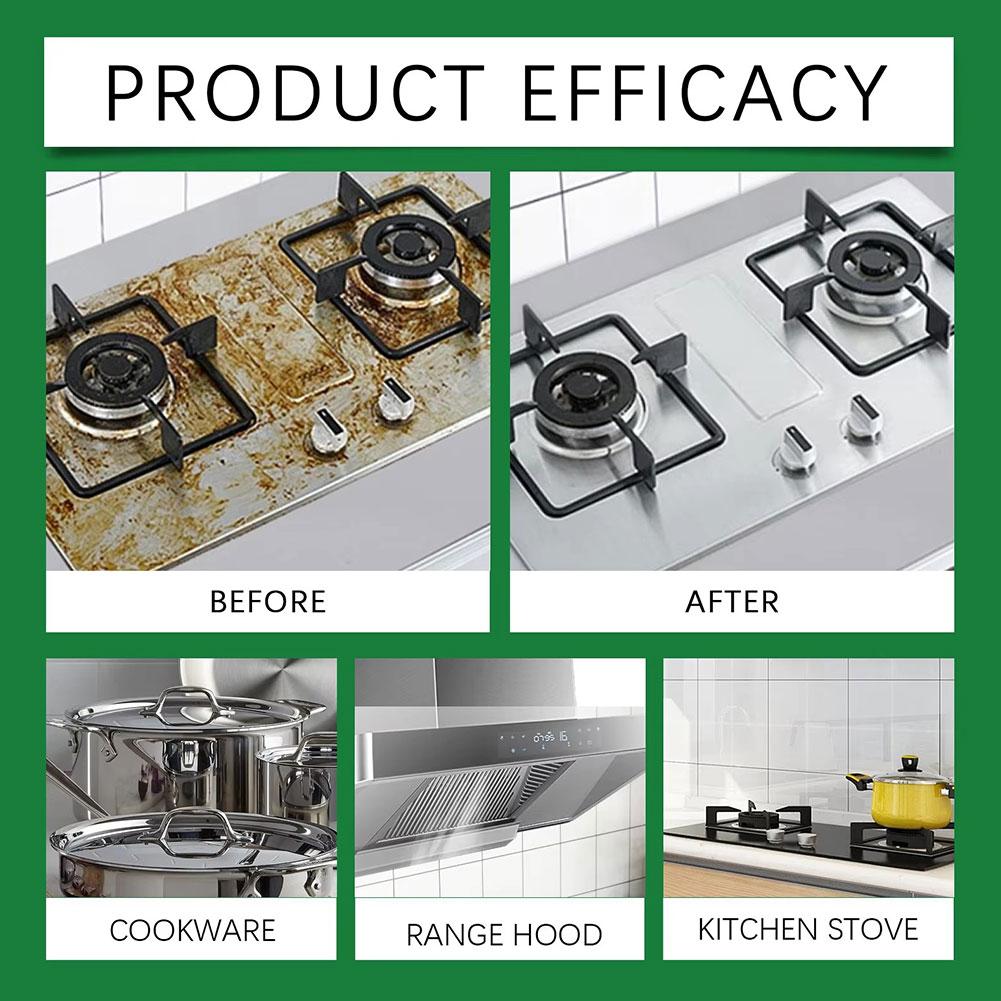 1/2/3 Pezzi Detergente Multifunzione per Cucina Rimuovi Macchie d'Olio Resistente per Cappa Cappa Fornello Piano di Lavoro Forno Griglia Spray Detergente