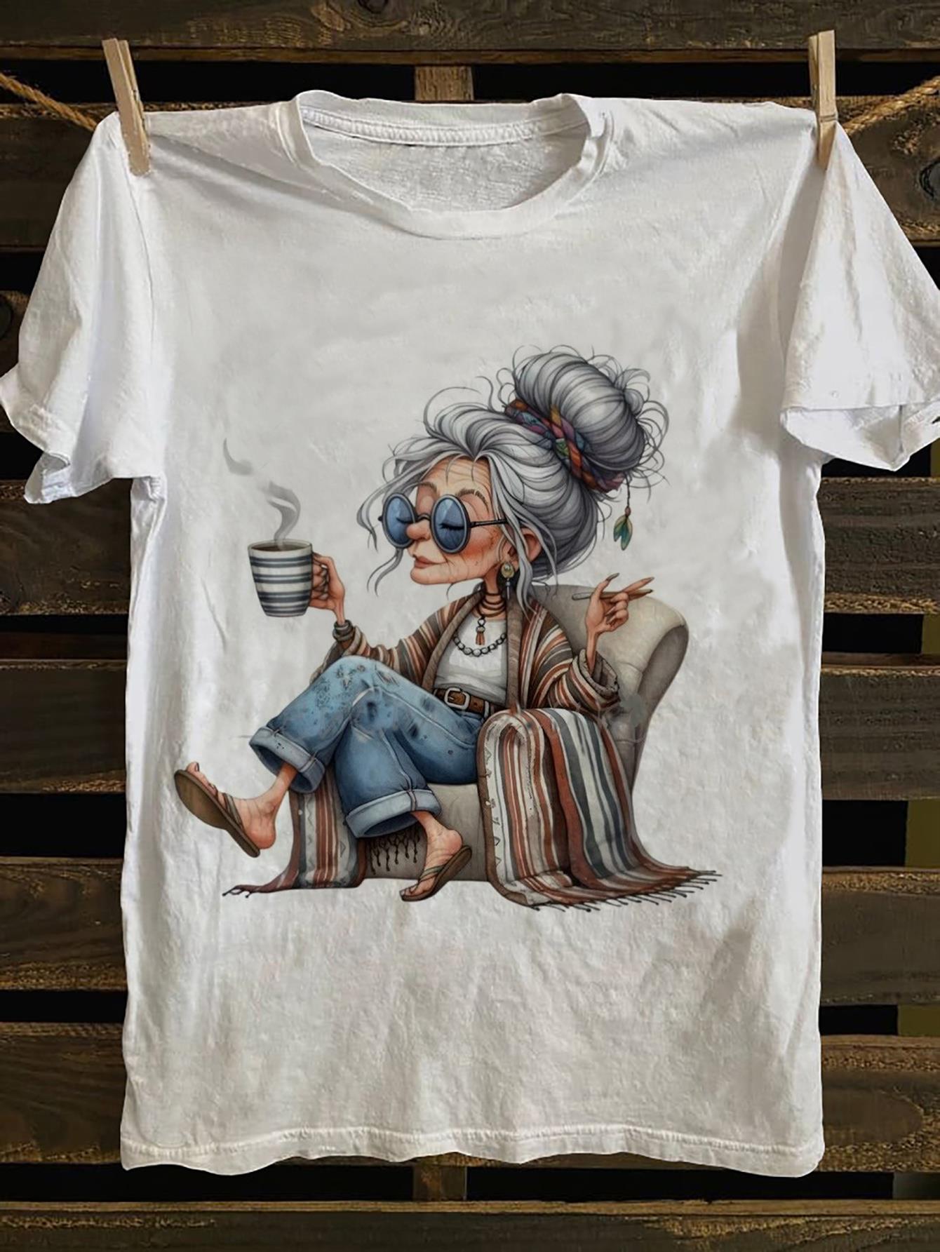 

Unisexs Retro Punk Rock Graphic TShirt Vintage Letter Casual Tee Classic Round Neckline Comfortable Shirt S