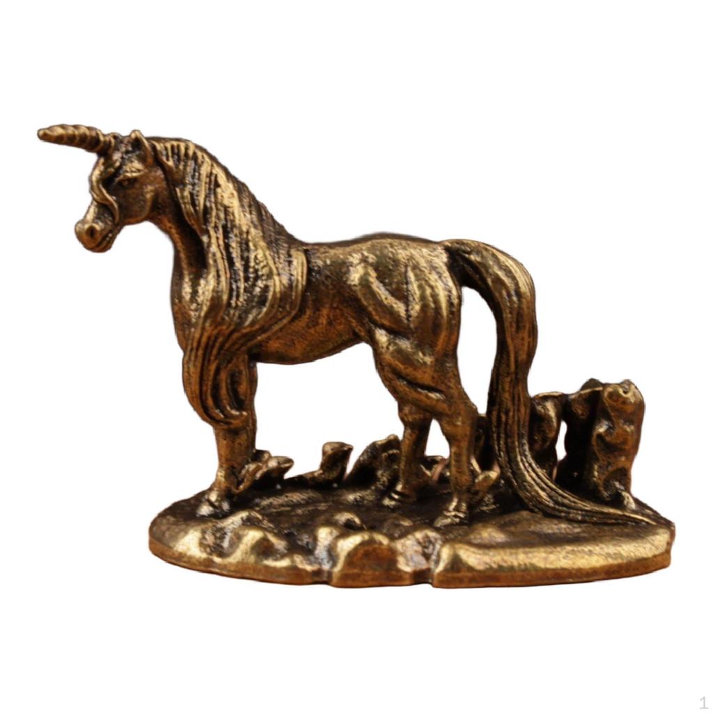 Brass Figurine, Sculpture for Table Decoration, Small Ornament Desk