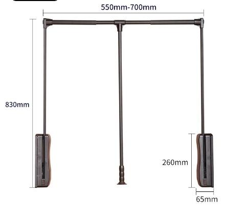 

Pull-down Clothes Rail Wardrobe Lift And Flip Pull Wardrobe Pull Down And Flip Up And Down Telescopic Balcony Cabinet Adjustable