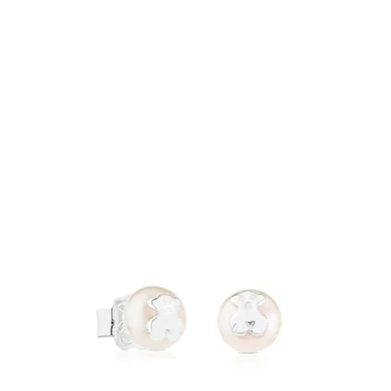 TOUS Icon Pearl Silver and Cultured Pearl Earrings /TOUS Icon Pearl Silver and Cultured Pearl Earrings/911143500