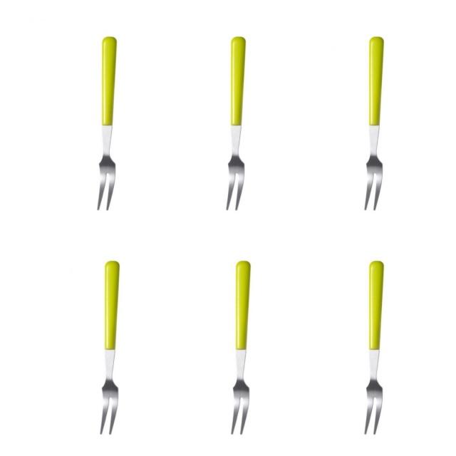 

6Pcs Fruit Forks Mini Food Pick Children Kids Lunch Box Cocktail Stainless Steel Cake Dessert Sushi Snack Sticks Picker