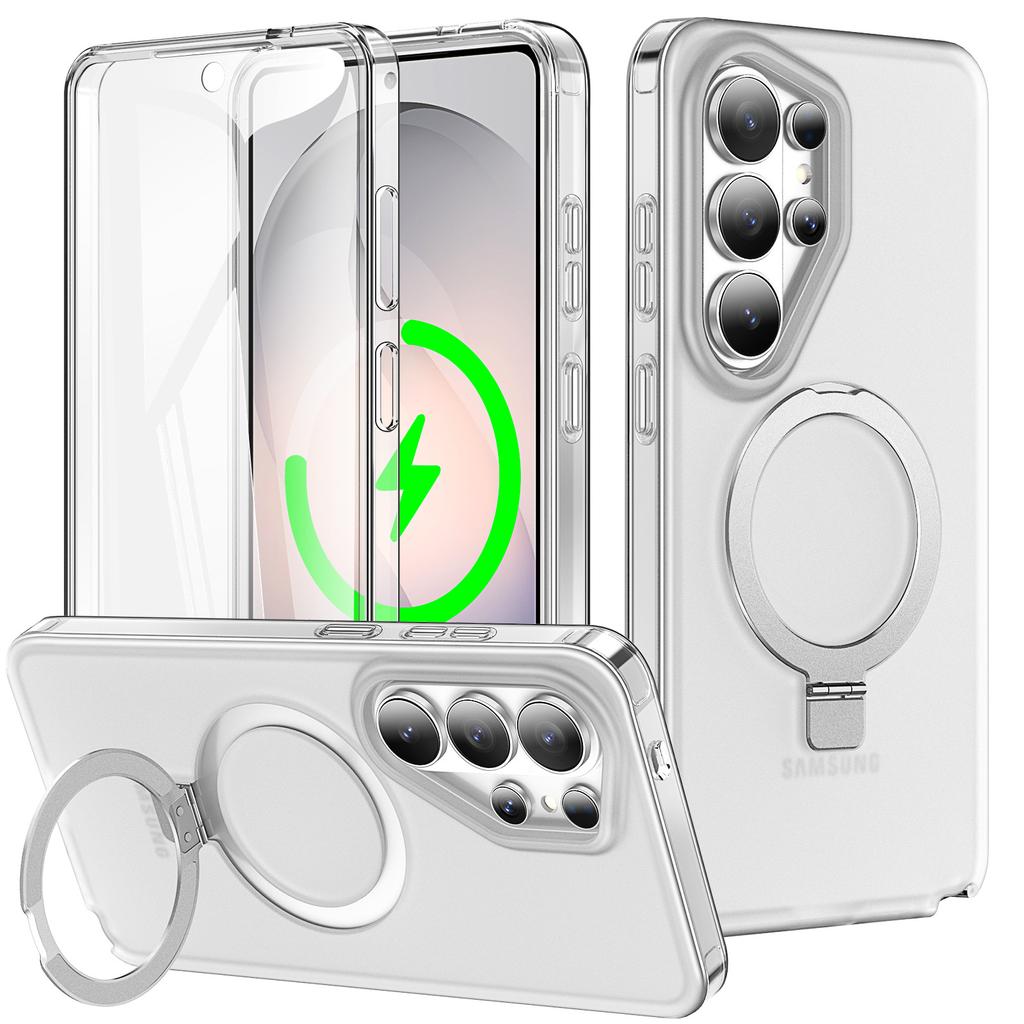 Applicable To Samsung S26Ultra Magnetic Suction Bracket Mobile Phone Case C S25Ultra Anti-drop S24Ultra Protective Case