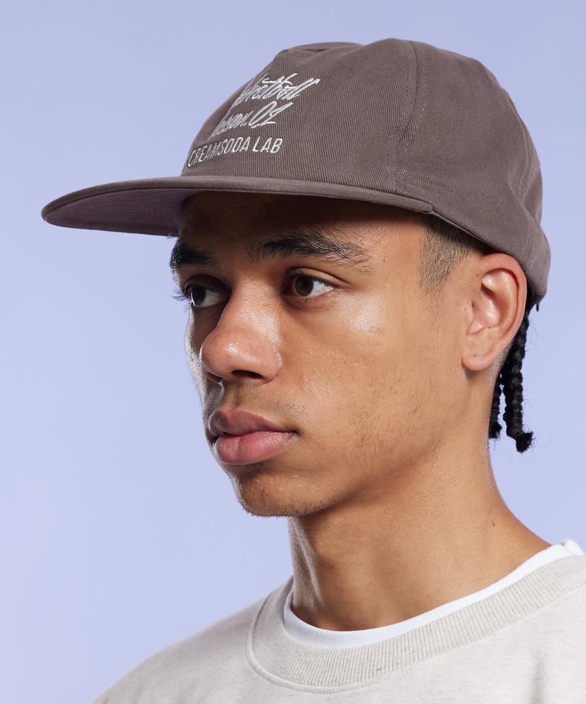 CREAM SODA LAB Quarter Ball Cap Gray White