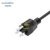 UL Certified US Standard Single-End Tinned Copper AC Power Cord with American Plug