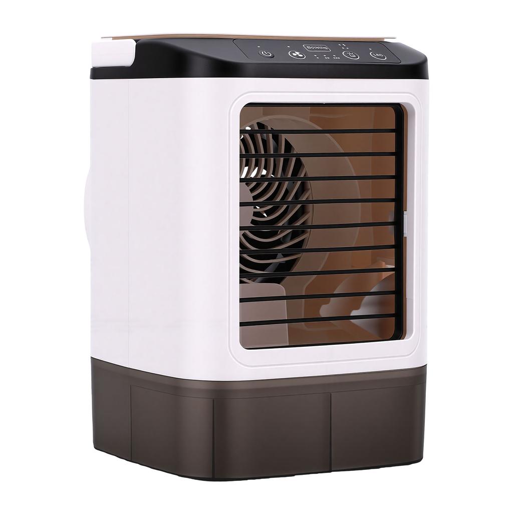Portable Air Conditioner Mini Air Cooler Humidifying Fan with 3 Speed 2 Mist Cooling for Desk Nightstand Home Office