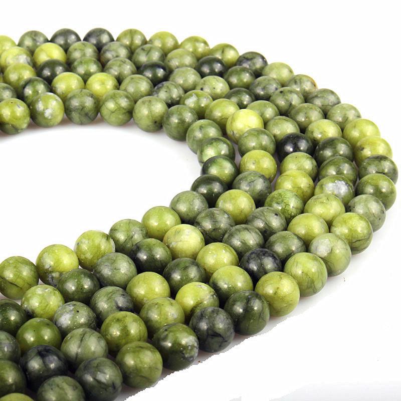 Natural Southern Jade Round Loose Beads for DIY Jewelry Accessories