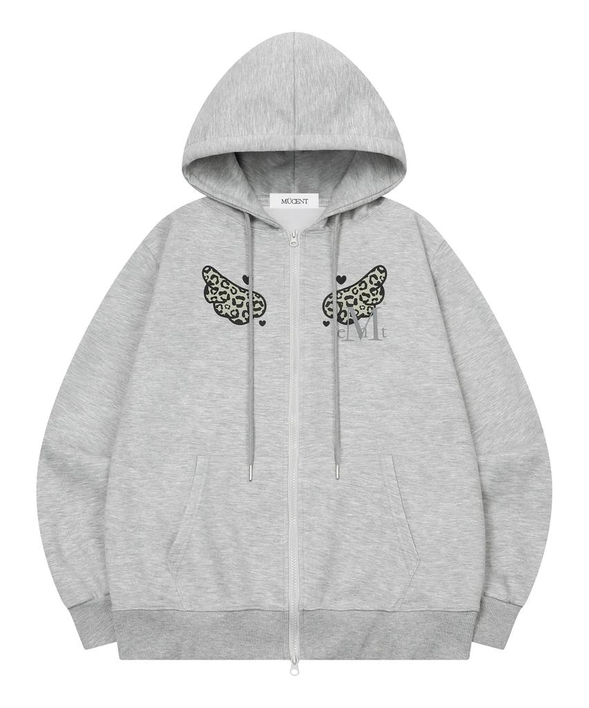 Mucent Sar Leopard Angel Hoodie Zip-Up Unisex (2 Colors)