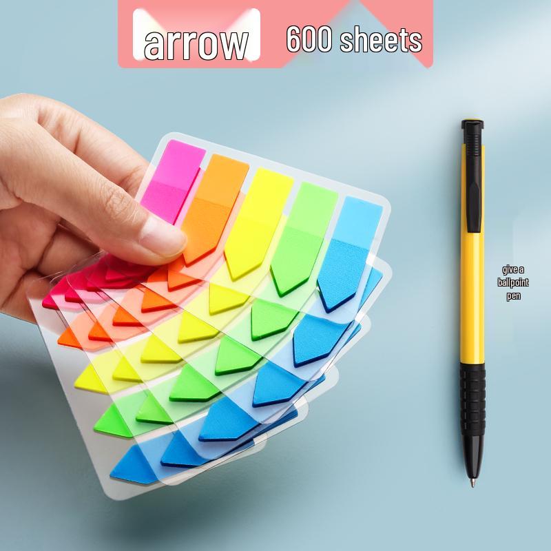 Transparent Writable Index Tabs for Students: Sticky Notes & Page Markers