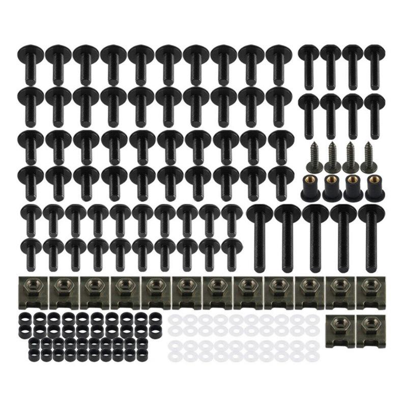 177PCS Motorcycle CNC Alloy Fairing Bolt Screw Nut Kit For Suzuki GSXR 600 750 1000 K1-K8 Kawasaki Z750 Z900 Z1000 Z800 400 300