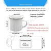 Best Teacher in The World Printed Enamel Mug Coffee Milk Cups Outdoor Handle Camping Cup Teacher's Day Thanks Gifts for Teachers