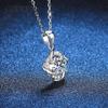 Moissanite Necklace Rotating Windmill Pendant 1 Carat D Color Gemstone Necklace Certified GRA Jewelry Women Gift