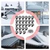 Roof Snow Guards 25 Pieces Metal Roofing Ice Stop Buildup Standing Seam Roof Guards Against Snow Sliding Off For Winter Supplies