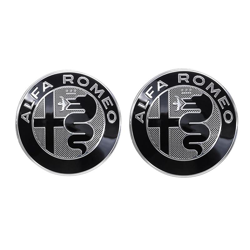 For Alfa Romeo Alfa Romeo Gtam black badge, front and rear badge, for Giulia Stelvio Tonale exterior accessories