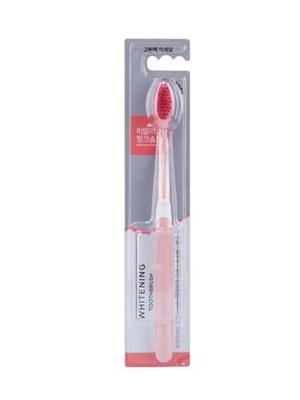 Himalayan Pink Salt Whitening Toothbrush 1 Pack (pink/white/purple)