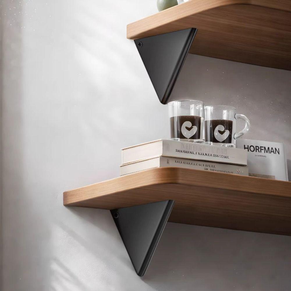 Aluminum Alloy Triangular Bracket Invisible Fasteners Load-Bearing Support Wall Mounted Shelf Floating Shelves Right Angle Fixed
