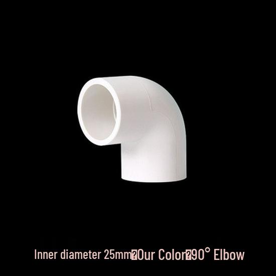PVC 90-Degree Right Angle Elbow Water Pipe Fittings (20-75mm)