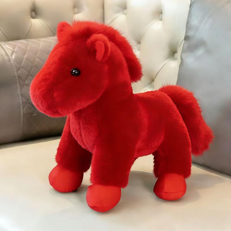 Crying horse doll to work horse to get off work horse mascot pony doll will be rich soon annual meeting event gifts