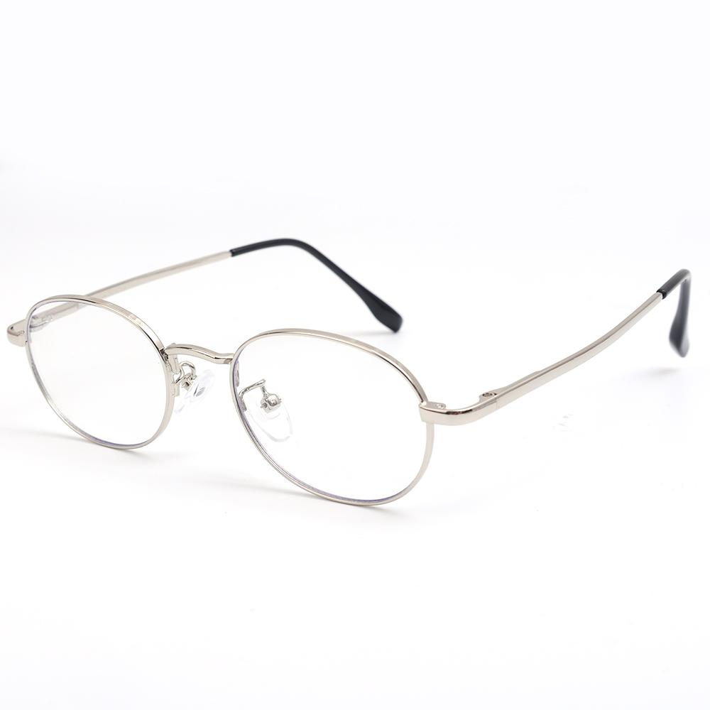 Harajuku Metal Round Oval Frame Glasses Y2K Women's Retro Small Glasses Japanese Glass Eyewear Decorative Anti-blue Eyeglasses