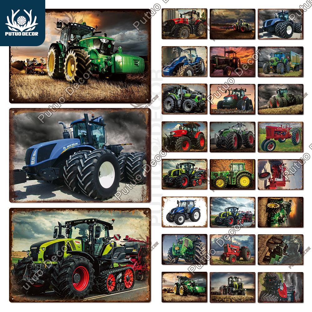 

Putuo Декор, сельскохозяйственная машина, ретро жестяная вывеска, винтажная металлическая вывеска, декоративная доска, гараж, ферма, паб, декор для гостиной, стены